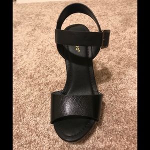 Bamboo black sandals